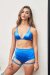 Lunalae Shorts Lure You High Waist Satin Electric Blue M