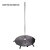 Lupit Pole Stage Short Legs Chrome 45 mm with Carry Bags
