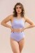 Lunalae Shorts High Waist V Basic Lilac L