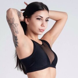 Polerina Top Dicentra Black XS