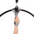 Wrist Strap for Arial Hoops Velvet Silver