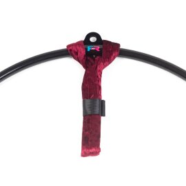 Wrist Strap for Arial Hoops Velvet Wine Red