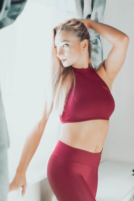 Dragonfly Top Lisette Burgundy L