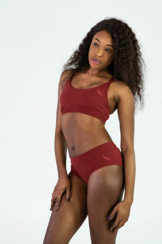 Dragonfly Top Nicole Burgundy XS