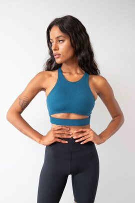 Lunalae Top Aliza High Neck Teal