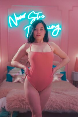 Sway Pole Wear Bodysuit Claudia Pink Clay S
