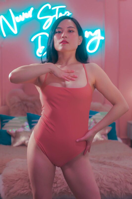 Sway Pole Wear Bodysuit Claudia Pink Clay M