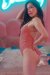 Sway Pole Wear Bodysuit Claudia Pink Clay L
