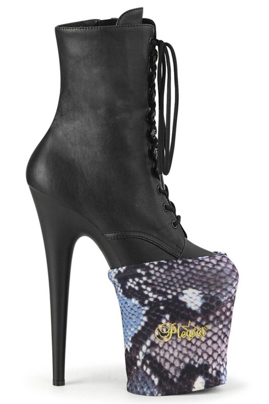 Pleaser Platform Protector Black & Blue Snake