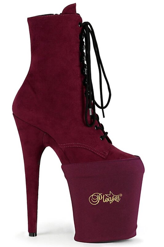 Pleaser Platform Protector Burgundy Lycra