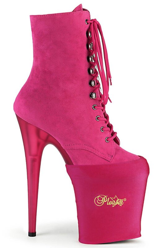 Pleaser Platform Protector Hot Pink Lycra