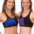 PoleFit Top GeoMesh Racer Back S Black / Purple