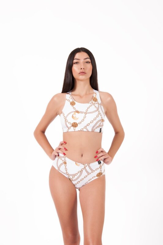 Pole Addict Low Waist Shorts Chaine Blanc
