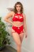 Lunalae Shorts Low Waist Zara Red L