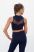 Intermezzo Top Mao Navy Blue