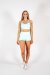 AMBR Designs Crop Top Sky L