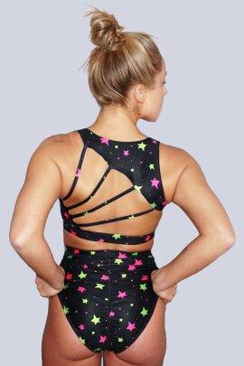 Juicee Peach Shorts Neon Stars