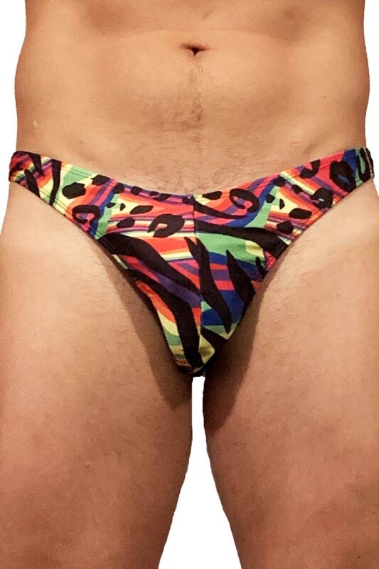 Juicee Peach Men G-String Rainbow