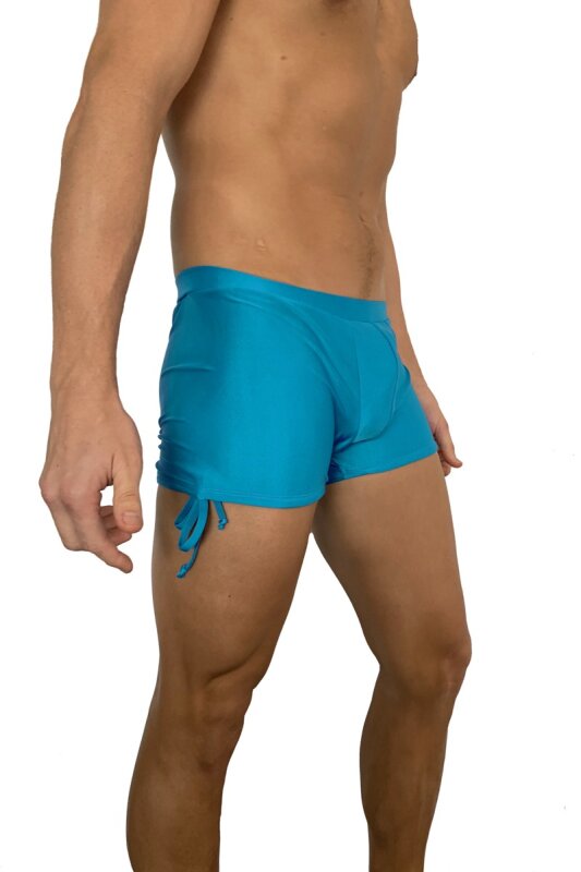 Juicee Peach Men Shorts Tie Side Blue XS