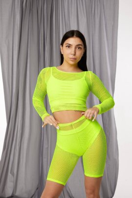 Polerina Top Basic Neon Yellow S