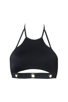 Hamade Activewear Halter Neck Top Eyelet