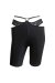 Hamade Activewear Bike Shorts Striped Mesh Ring Front