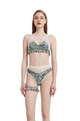 Hamade Activewear Top Dance Floral