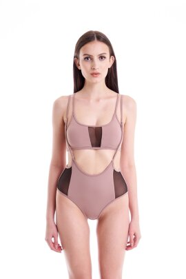 Hamade Activewear Scoop Neck Top Pastel Pink