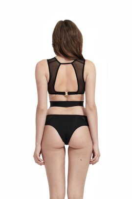 Hamade Activewear Crop Top Eyelet Mesh XL