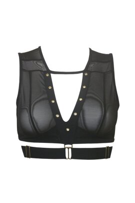 Hamade Activewear Crop Top Eyelet Mesh XL