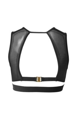 Hamade Activewear Crop Top Eyelet Mesh XL
