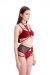Hamade Activewear High Waist Garter Shorts Red M