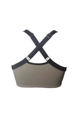 Hamade Activewear Sports Top Crossback Khaki S