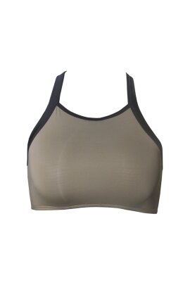 Hamade Activewear Sports Top Crossback Khaki L