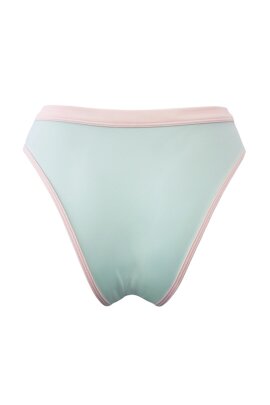 Hamade Activewear High Leg Shorts Lace-Up Mint XL