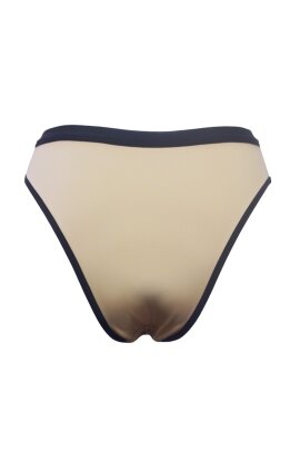 Hamade Activewear High Leg Shorts Lace-Up Nude M