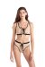Hamade Activewear High Leg Shorts Lace-Up Nude M