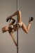 Hamade Activewear High Leg Shorts Lace-Up Nude M