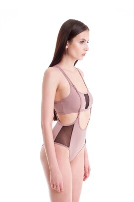 Hamade Activewear Scoop Neck Top Pastel Pink S