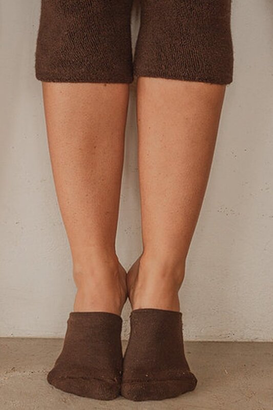 Rolling Toe Socks Chocolate