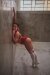 Rolling High Waist Shorts Alpha Hot Pants Red