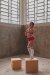 Rolling High Waist Shorts Alpha Hot Pants Red
