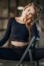 Dragonfly Crop Top Pavi Lace Black L-XL