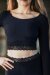 Dragonfly Crop Top Pavi Lace Black L-XL