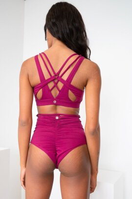 Lunalae Shorts High Waist Kimmy Magenta