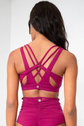 Lunalae Shorts High Waist Kimmy Magenta