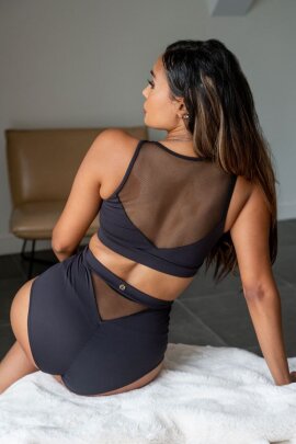 Lunalae Mesh Top Addison Black