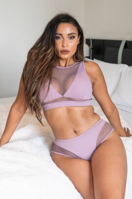 Lunalae Shorts Low Waist Midnight Mauve