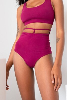 Lunalae Shorts High Waist Kimmy Magenta L