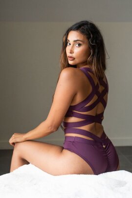 Lunalae Shorts Low Waist Tara Mulberry XL